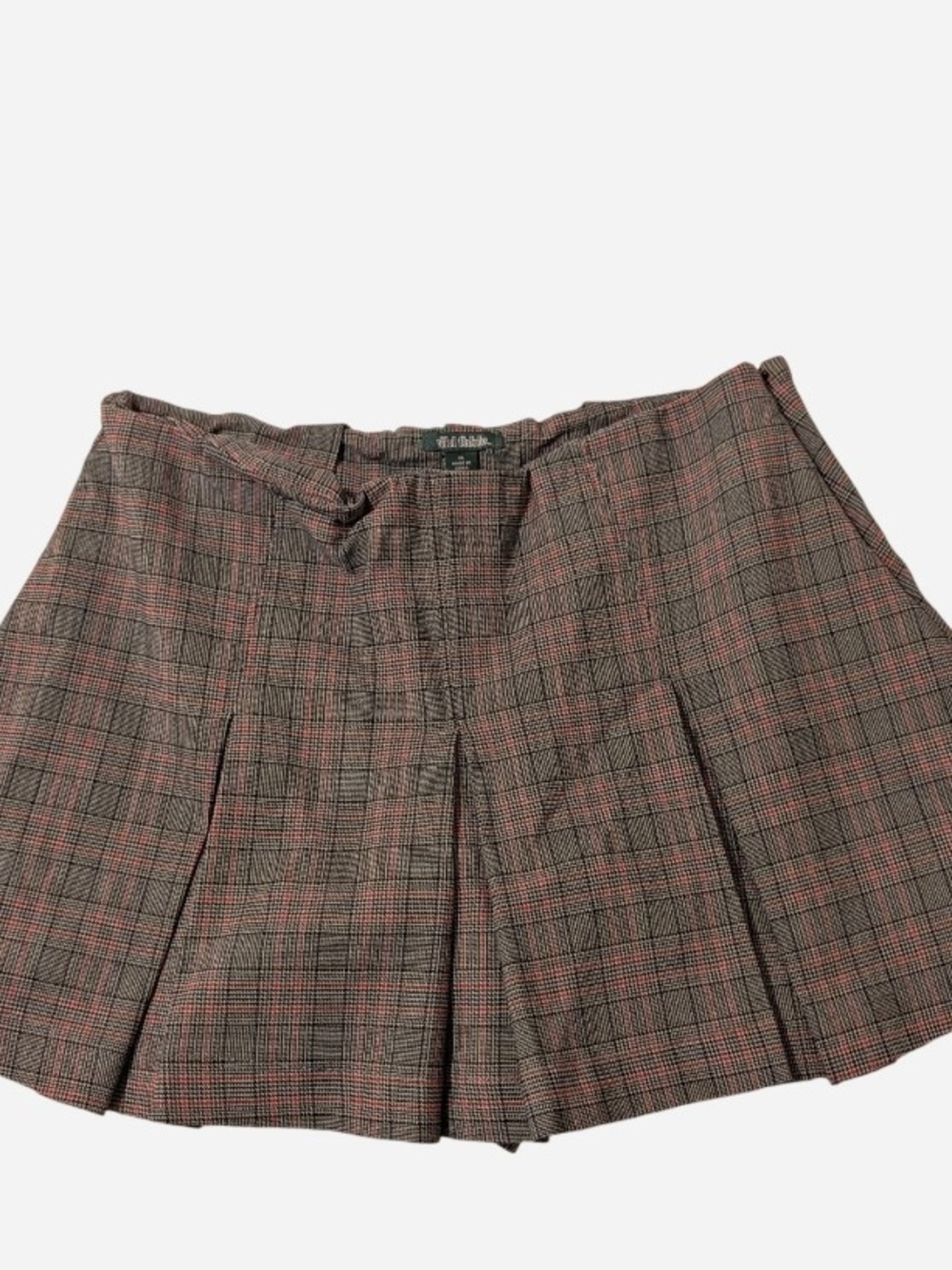 Pre-owned Wild Fable Red Plaid Pleated Mini Skirt